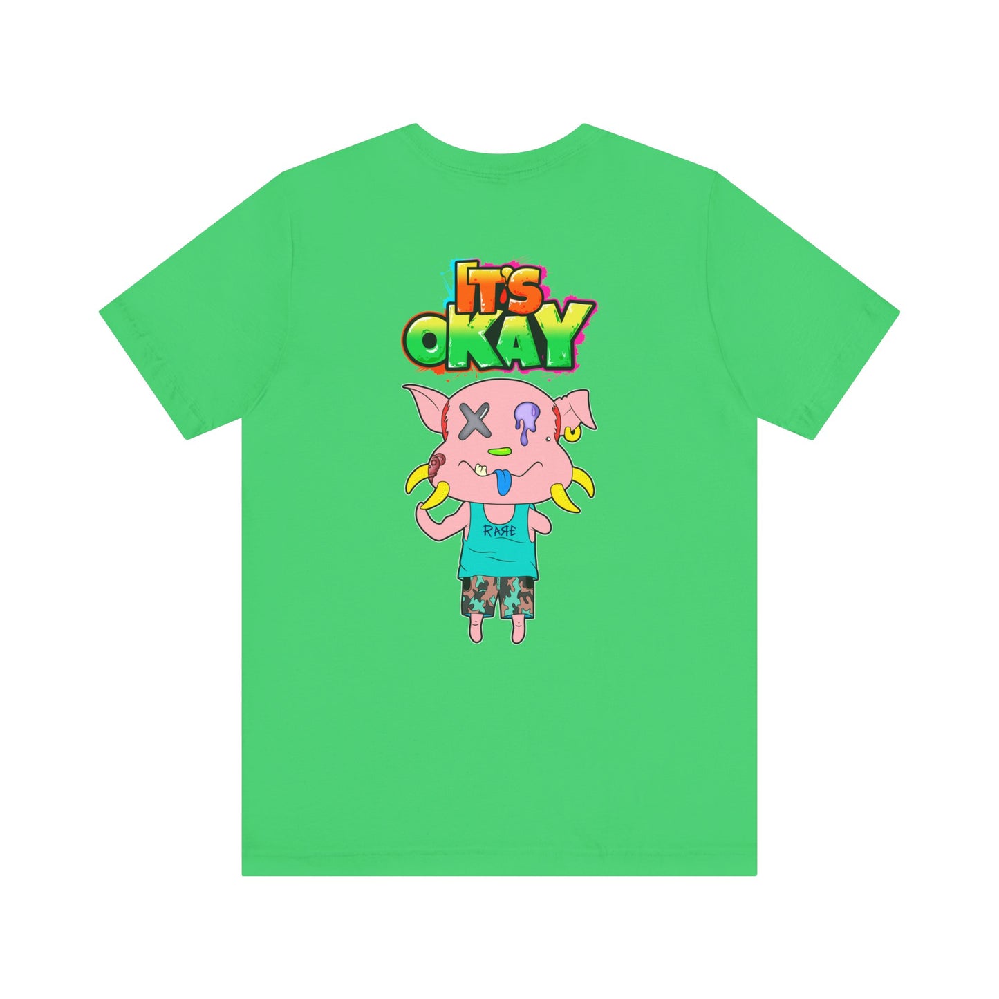 T-shirt with Koshi Bear Logo and Peasy from the It's Okay Collection