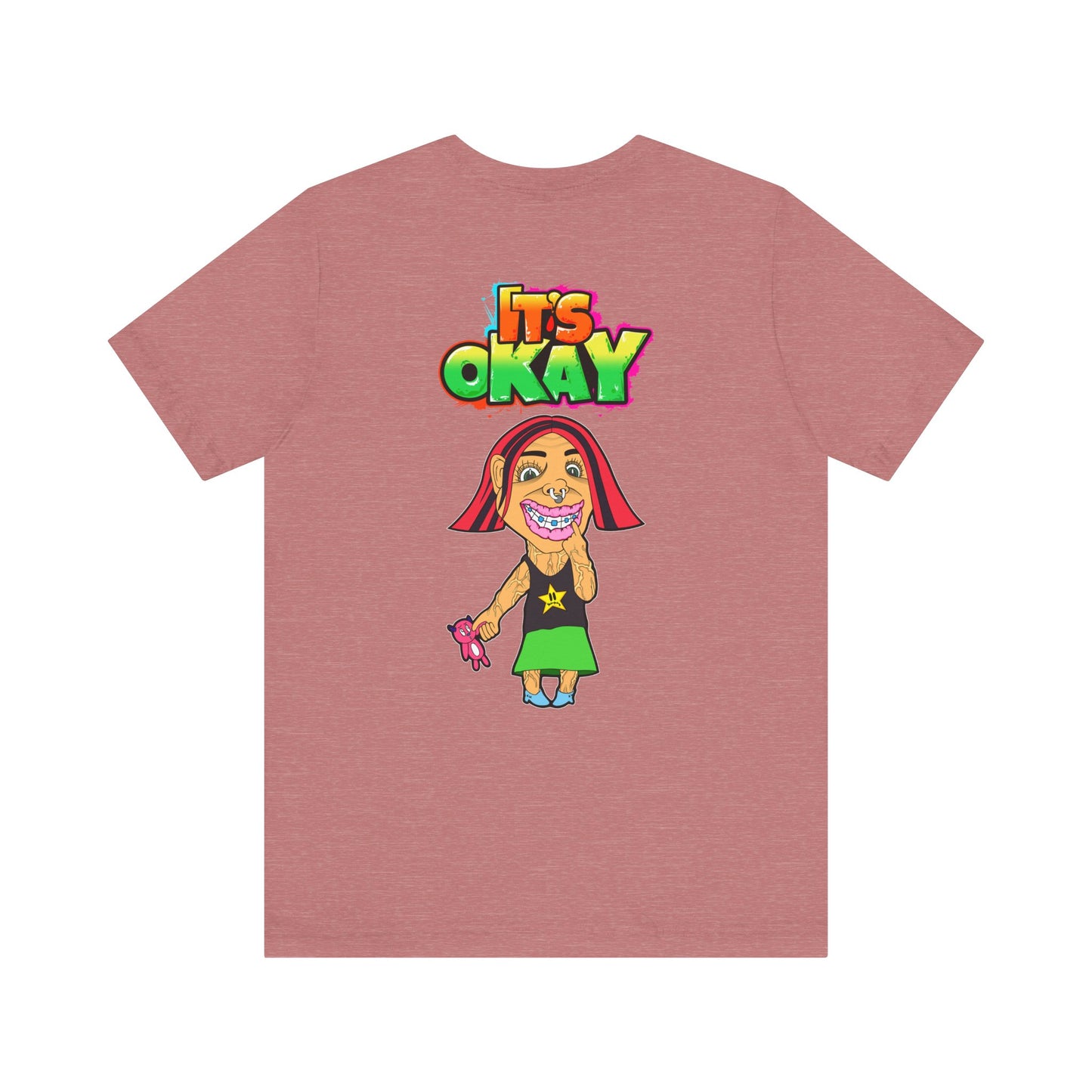 T-shirt with Koshi Bear Logo and Andy from the It's Okay Collection