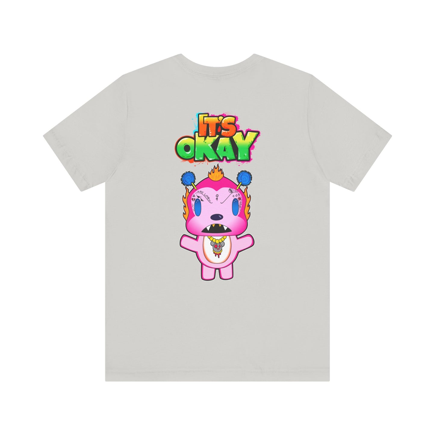 T-shirt with Koshi Bear Logo and  Phu from the It's Okay Collection