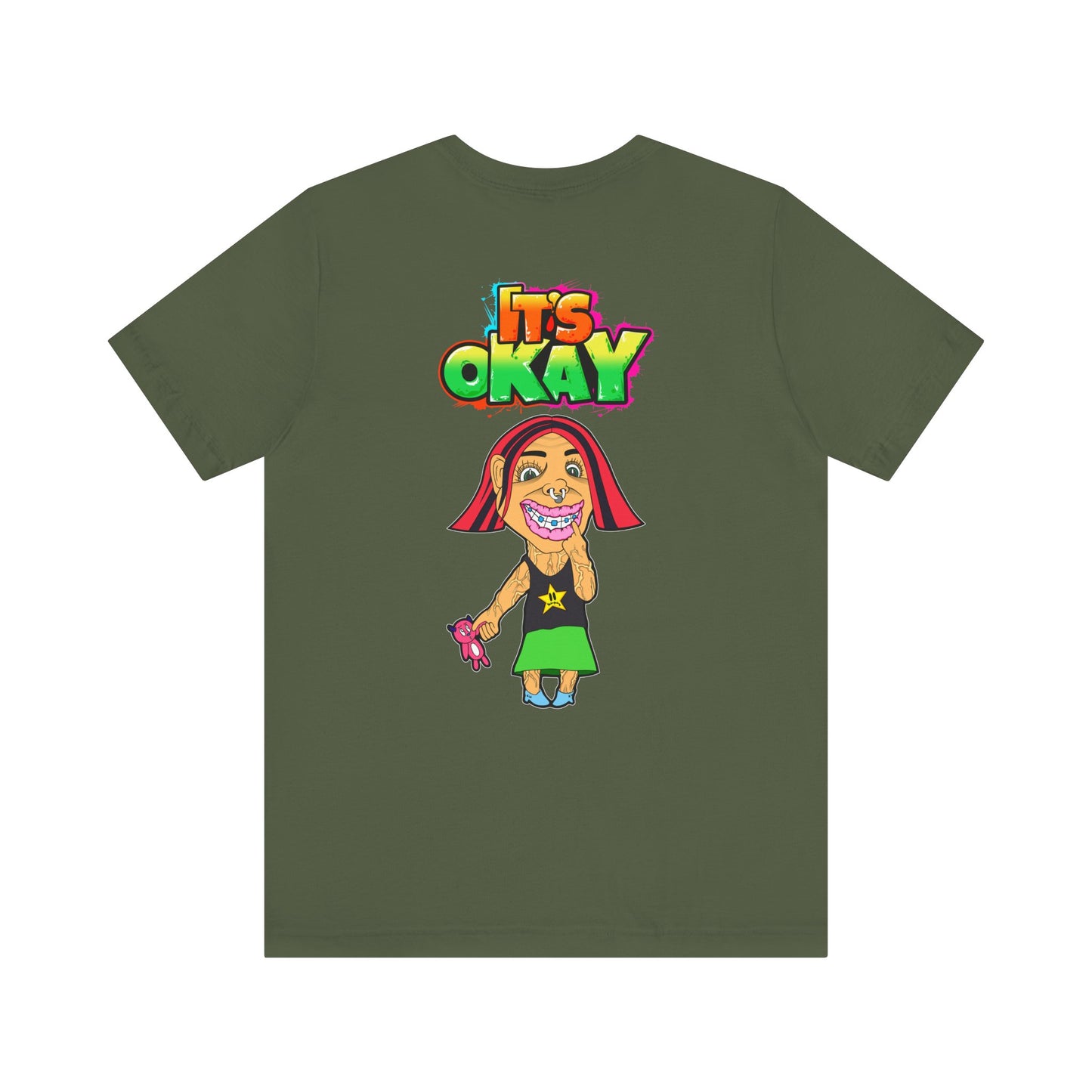 T-shirt with Koshi Bear Logo and Andy from the It's Okay Collection