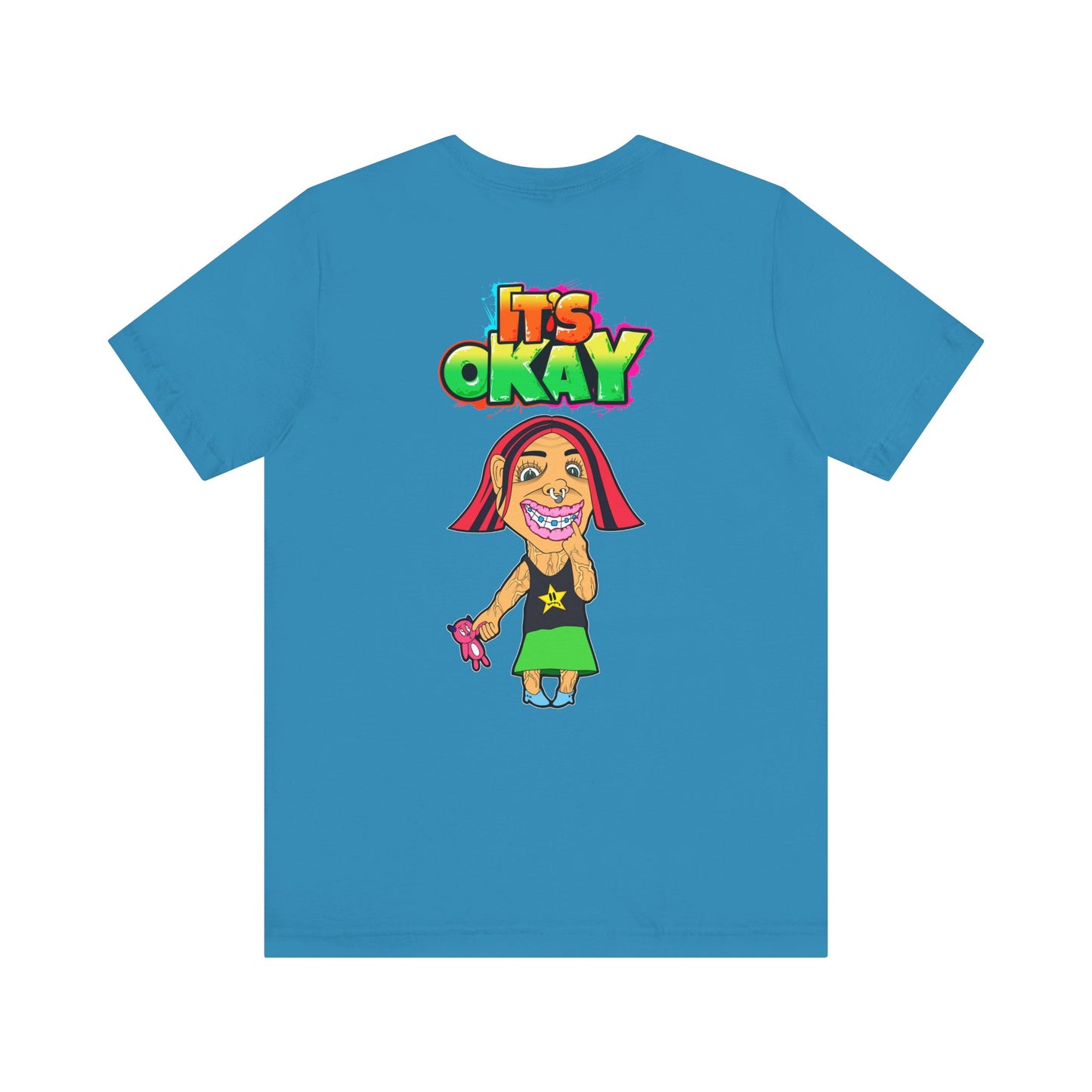 T-shirt with Koshi Bear Logo and Andy from the It's Okay Collection