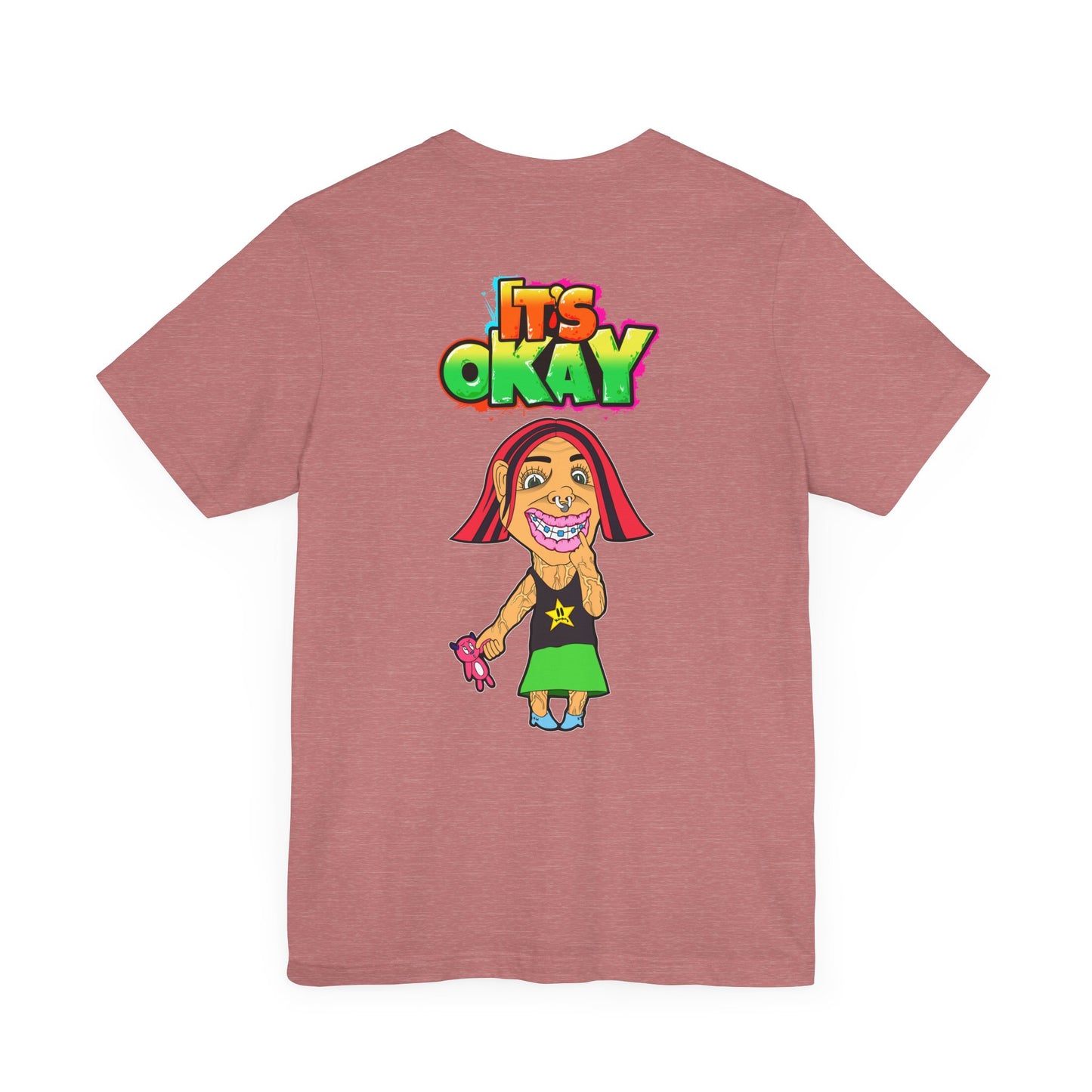 T-shirt with Koshi Bear Logo and Andy from the It's Okay Collection