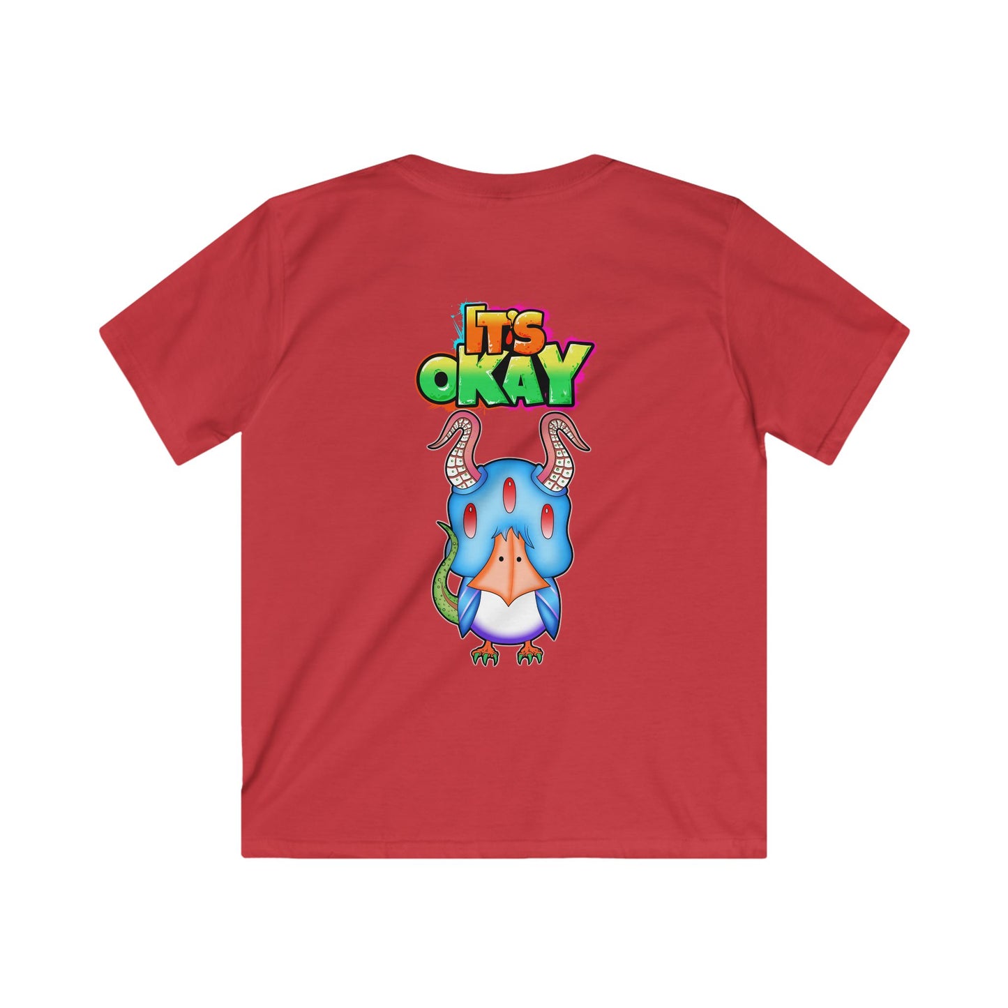 Kids Softstyle Tee with The character  Krishade From the It's okay collection