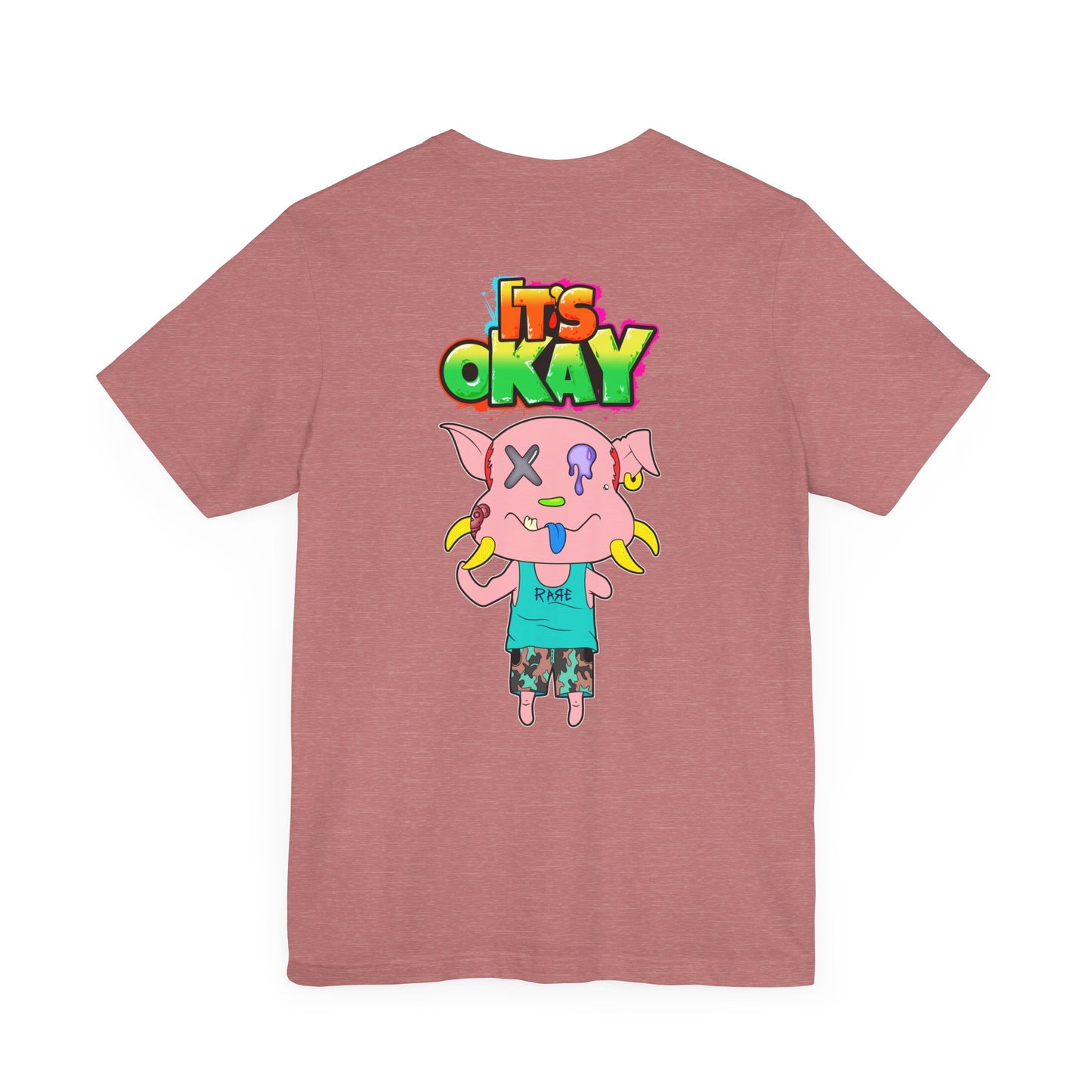 T-shirt with Koshi Bear Logo and Peasy from the It's Okay Collection